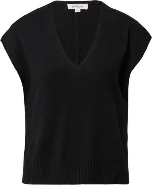 Pullunder aus Wollmix mit Seitenschlitz und überschnittener Schulter