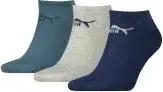 PUMA 3er Pack Sneaker Socken Damen|Herren blau