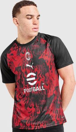 PUMA AC Milan Warm Up T-Shirt - Herren, Rot