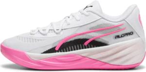 Puma All Pro Nitro Schuhe weiß pink Basketball 309689
