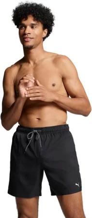 PUMA Badeshorts PUMA SWIM MEN MID SHORTS 1P High-Tech Reißverschluss an der Gesäßtasche, Seitentaschen