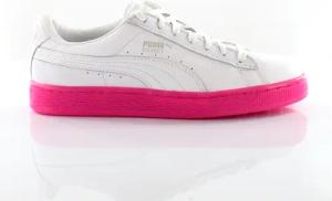 Puma Basket Classic Mono Ice Ref White Leder Womens Trainer 363117 01