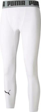 PUMA BBall Compression FL Basketball Hose Herren Sport Hose 605080 Weiß