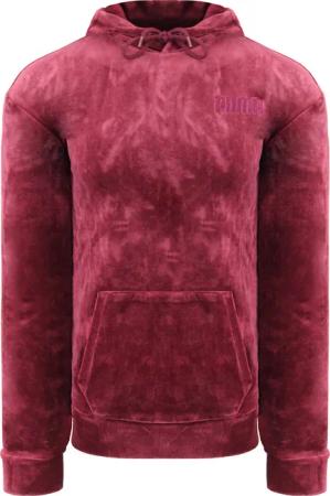 Puma bestickte Frauen Weinrot Red VeloR Hoodie