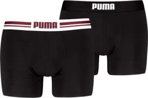PUMA Boxershorts "PUMA MEN EVERYDAY PLACED LOGO BOXERS 2P" 2er Pack, mit elastischem Logobund