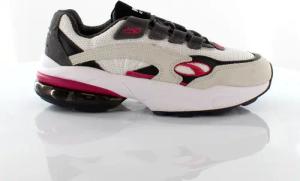 Puma Cell Gift weiße lila textile Schnürung Tief Trainer - Herren