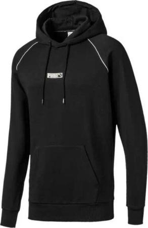 Puma Classic Logo No2 Hoodie Pullover Sweatshirt Jumper Black Herren 595251 01