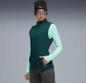 Puma Cloudspun Warmlbl Laufweste Damen-grün