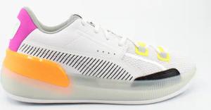 Puma Clyde Hartholz Retro White Synthetic Unisex Schnürtrainer 194045 01