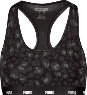 PUMA Crop-Top "WOMEN PRINTED RACER BACK TOP" Animal-Design, Logoschriftzug, Rundhalsausschnitt