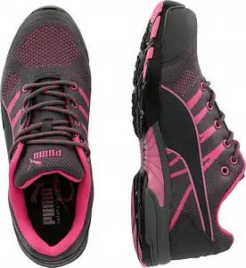 PUMA® Damen S1 Sicherheitsschuhe "CELERITY KNIT PINK" MISS SAFETY grau Größe 37