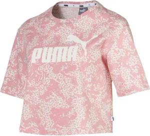 Puma Elevated Essentials Cropped Logo AOP T-Shirt Womens Top 580392 94