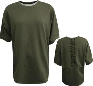 Puma Evolution Womens Schnürung Trockener Zellen T -Shirt Olive Nacht 573477 14 A7E