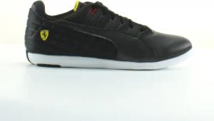 Puma Ferrari Pedale 4 schwarze Ledermenschen Schnürtrainer 305504 02