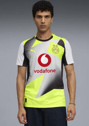 PUMA Fußballtrikot "BVB AWAY JERSEY REPLICA" Fußball, Kurzarm, sportlicher Stil, mit Rundhalsausschnitt