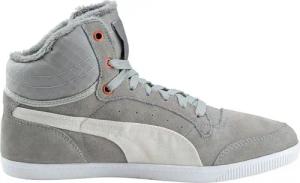 Puma Glyde Court Fur Womens Grey Trainer