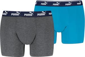 Puma Herren Boxershort PUMA ELEMENTS MEN LOGO ELASTIC BOXER 2er Pack