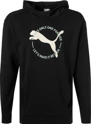 PUMA Herren Hoodie schwarz Baumwolle & Mix uni mit Motiv