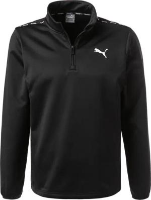 PUMA Herren Troyer schwarz Mikrofaser/Funktion unifarben