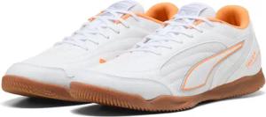 Puma Herren Truco IV Fußballschuh 108845 01, White-Orange Glow-Vibrant Silver