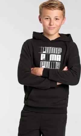 PUMA Kapuzensweatshirt ESS+ LOGO LAB HOODIE TR B (1-tlg) mit Kängurutasche, aus Baumwollmischung, Regular Fit