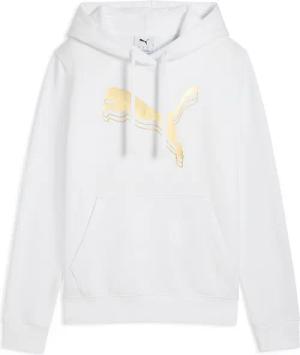PUMA Kapuzensweatshirt ESS METALLIC HOODIE FL mit Kängurutasche, mit verstellbarer Kapuze, mit gerippten Bündchen