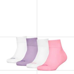 PUMA Kurzsocken PUMA KIDS HEART LOGO QUARTER 4P ECOM (4er-Pack) mit verstärkter Ferse