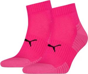 PUMA Kurzsocken PUMA UNISEX SPORT CUSHIONED QUARTER 2P (2 Paar) Rippenbündchen, optimierte Dämpfung für zusätzlichen Komfort