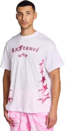 Puma LaFrance Herren T-Shirts - Rosa - Größe M - Baumwoll-Jersey