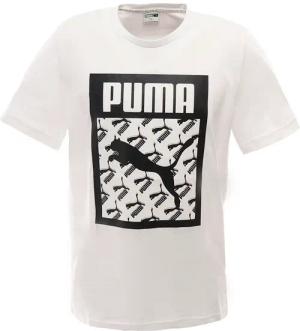 Puma-Logo füllen Herren weißes T-Shirt