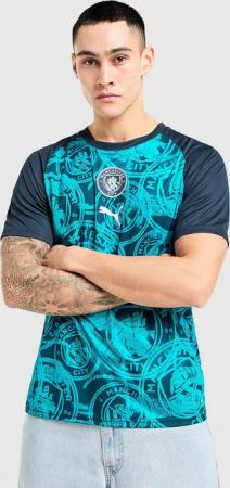 PUMA Manchester City FC Warm Up Shirt - Herren, Blau