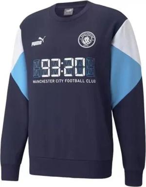Puma Manchester City Football Club Langarm Crew Neck Herren Pullover 764522 03