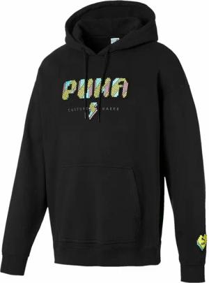 Puma Pop Style Langarm Pullover Schwarzer Herren Hoodie 596849 01