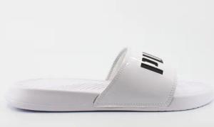 Puma Popcat Patent Frauen weiße Schieberegler