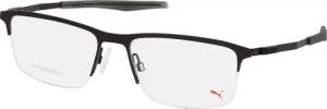 Puma PU 0302O 001, inkl. Gläser, Rechteckige Brille, Herren