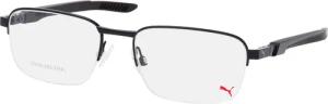 Puma PU 0363O 001, inkl. Gläser, Rechteckige Brille, Herren