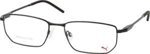 Puma PU 0449O 001, inkl. Gläser, Rechteckige Brille, Herren