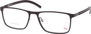 Puma PU 0512O 001, inkl. Gläser, Rechteckige Brille, Herren