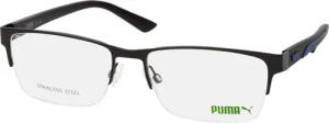 Puma PU0472O 007, inkl. Gläser, Rechteckige Brille, Herren