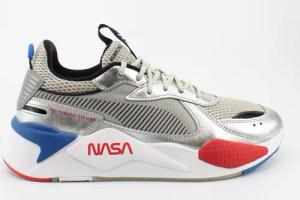 Puma RS x Space Agency Silber Textil Mens Lace Up Trainer 372511 01