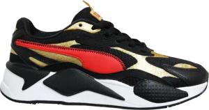 Puma RS-X3 CNY schwarzer rotes Gold Low-up-Herren-Trainer 373178 02
