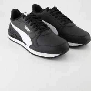 Puma Schuhe - ST Runner v4 L Leder und Synthetik (Schwarz, Gr. 44 ½)
