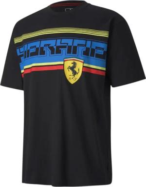 Puma Scuderia Ferrari Street Herren T-Shirt Graphic Logo Tee Black 596139 02