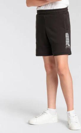 PUMA Shorts ESS+ LOGO LAB SHORTS TR B für Jugendliche, aus Baumwollmischung, mit Eingrifftaschen