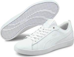 PUMA Sneaker "SMASH WNS V2 L" aus Leder und Synthetik, atmungsaktives Innenmaterial aus Textil