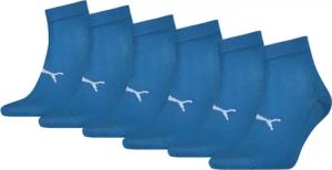 PUMA Sport leichte Unisex-Quarter-Socken 6er-Pack Blau