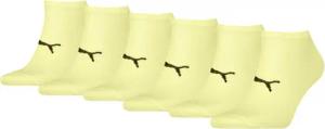 PUMA Sport leichte Unisex-Sneaker-Socken 6er-Pack Gelb