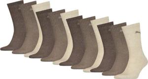 Puma Sportsocken - 12 Paar - Hellbraun Melange