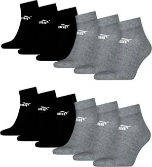 PUMA Sportsocken PUMA Quarter Socken Sneaker knöchelhoch für Damen Herren 12er Pack (12er Pack) Logoschriftzug