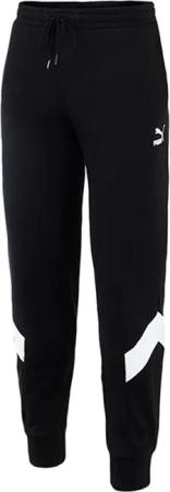 Puma Stretch Taille Bottoms Black White Herren Trackhose 597424 01